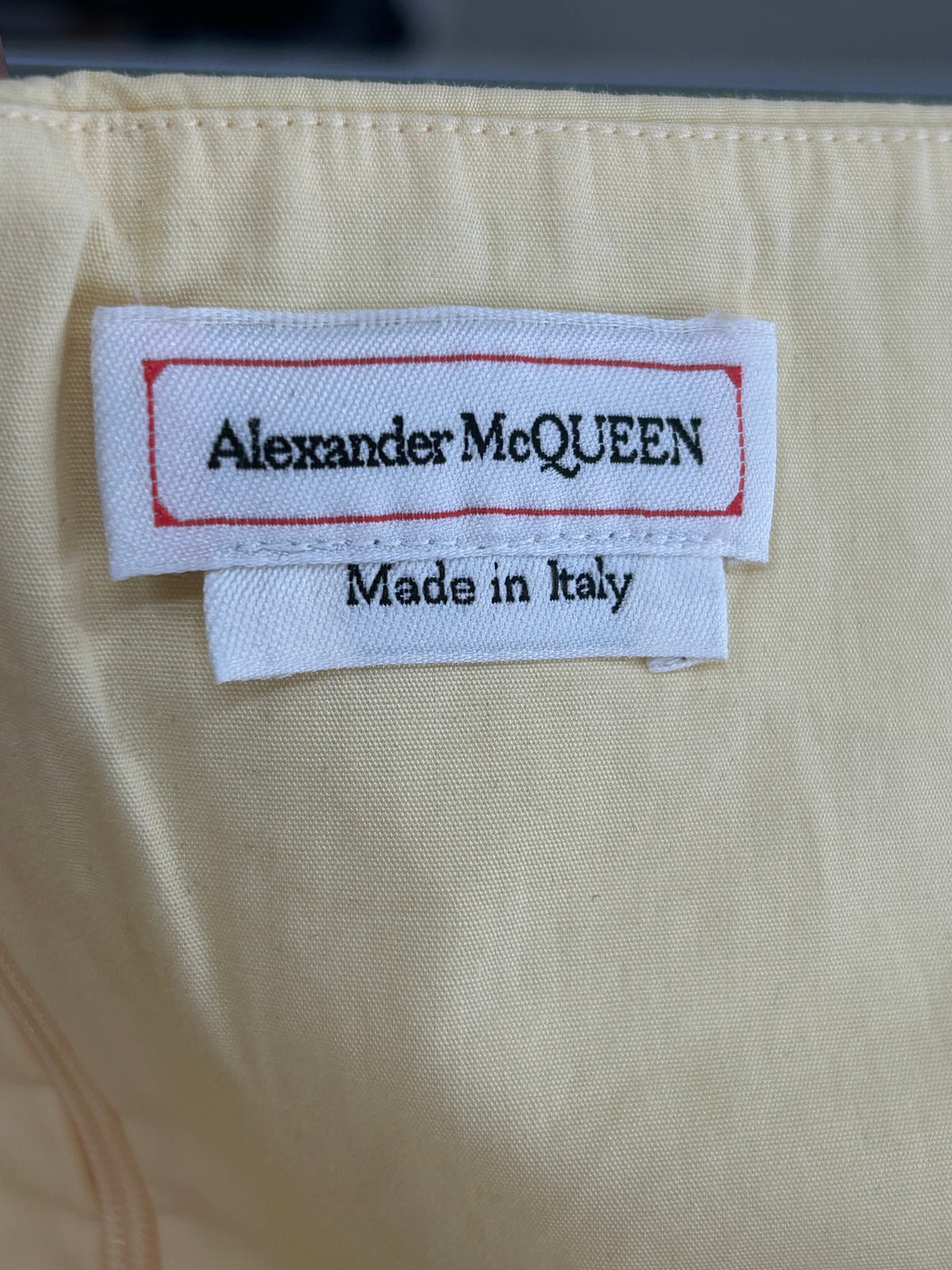 Alexander McQueen - Poplin Pleated A-Line Midi Dress Sz 10-12
