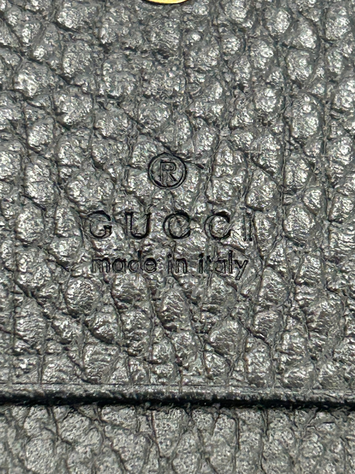 GUCCI - Butterfly Compact Leather Wallet