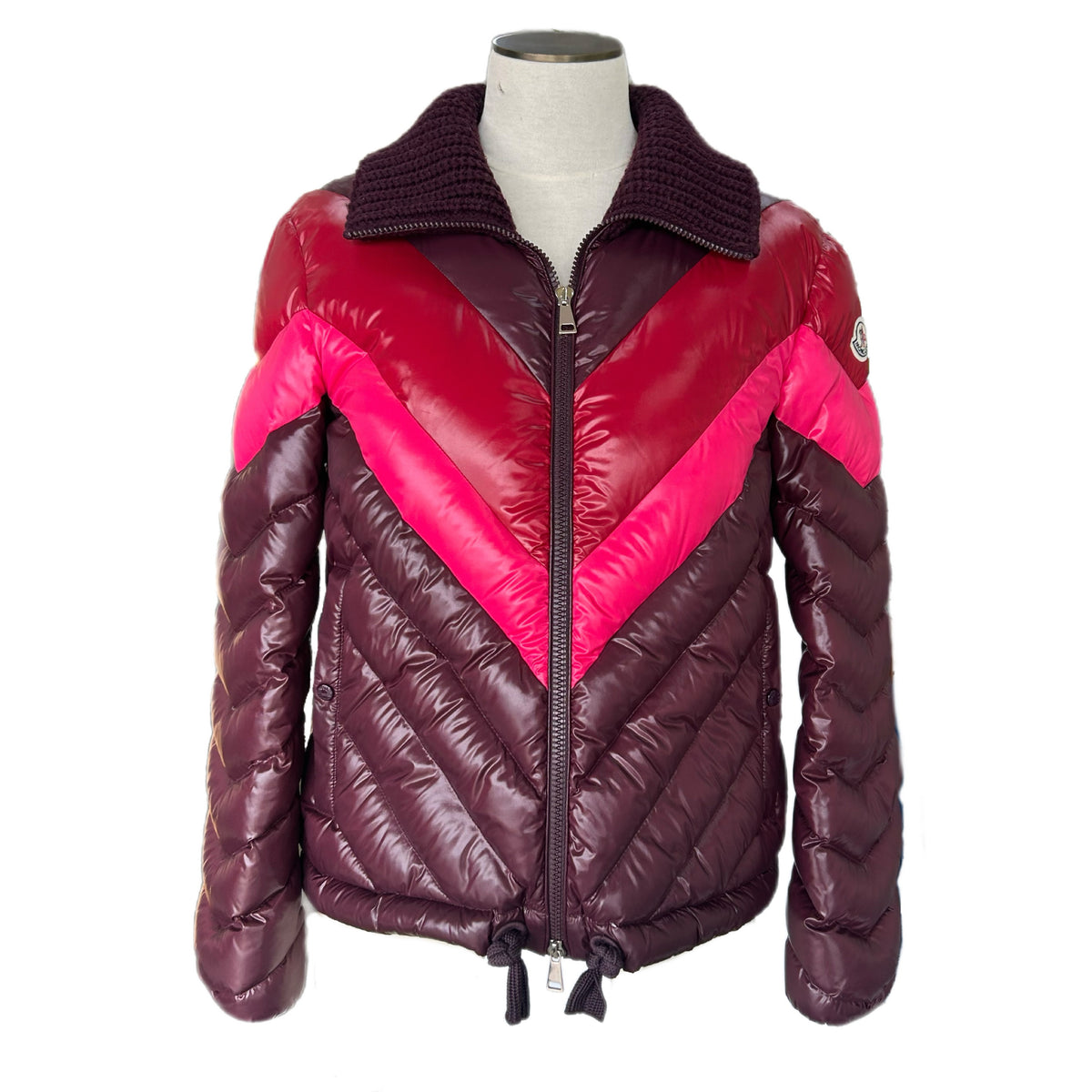 MONCLER - Albatros Chevron Down Jacket Sz 1
