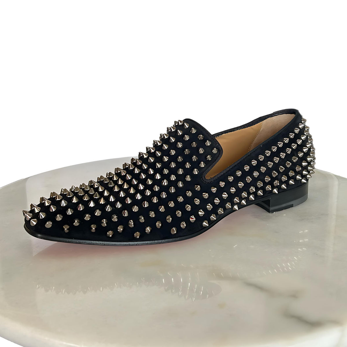 CHRISTIAN LOUBOUTIN Dandelion Spike Black Loafers Men s 42 EU Open christian-louboutin-dandelion-spike-black-loafers-men-s-42-eu-open