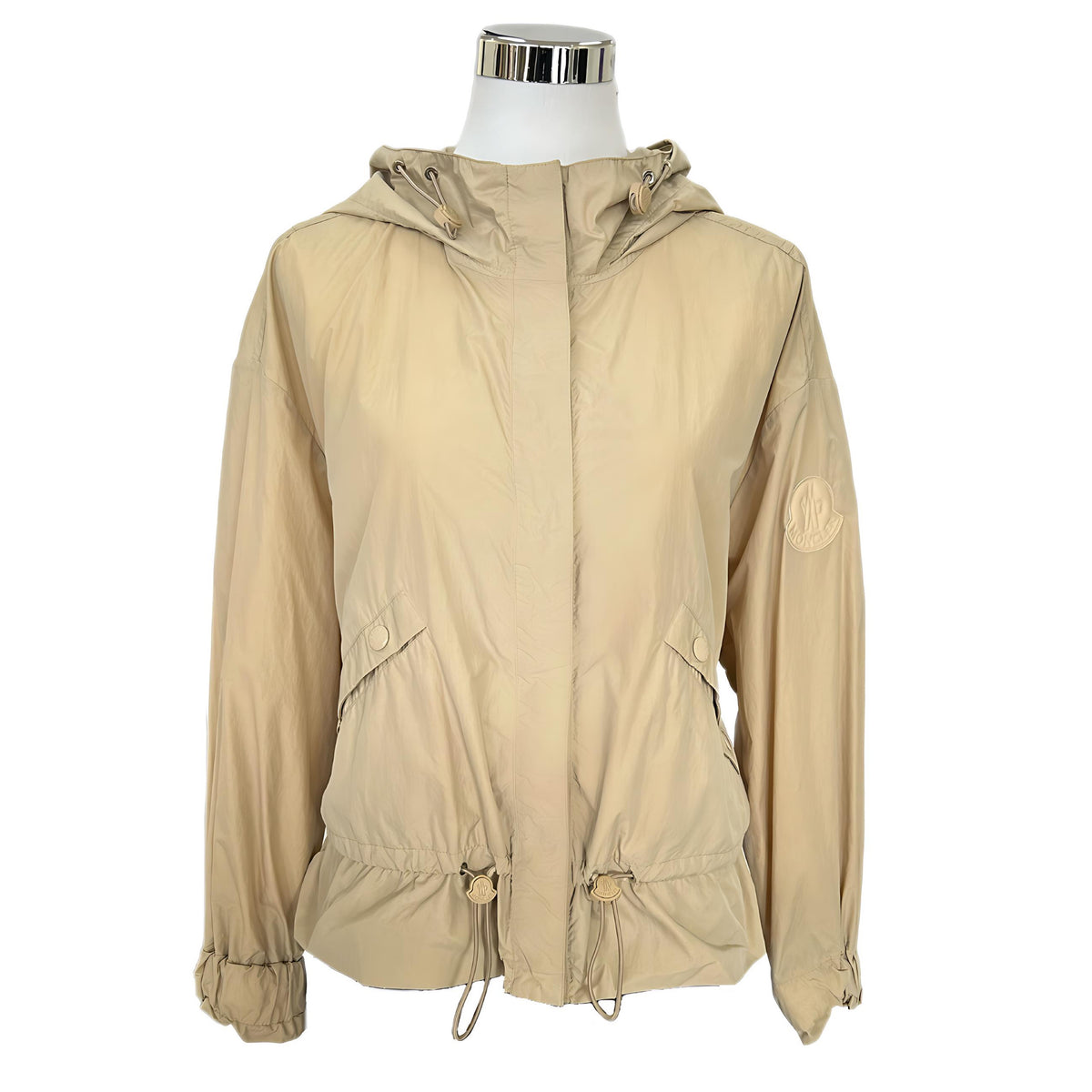 MONCLER - Albireo Windbreaker Beige Jacket - Sz 2 – Open Vault MONCLER - Albireo Windbreaker Beige Jacket - Sz 2 – Open Vault