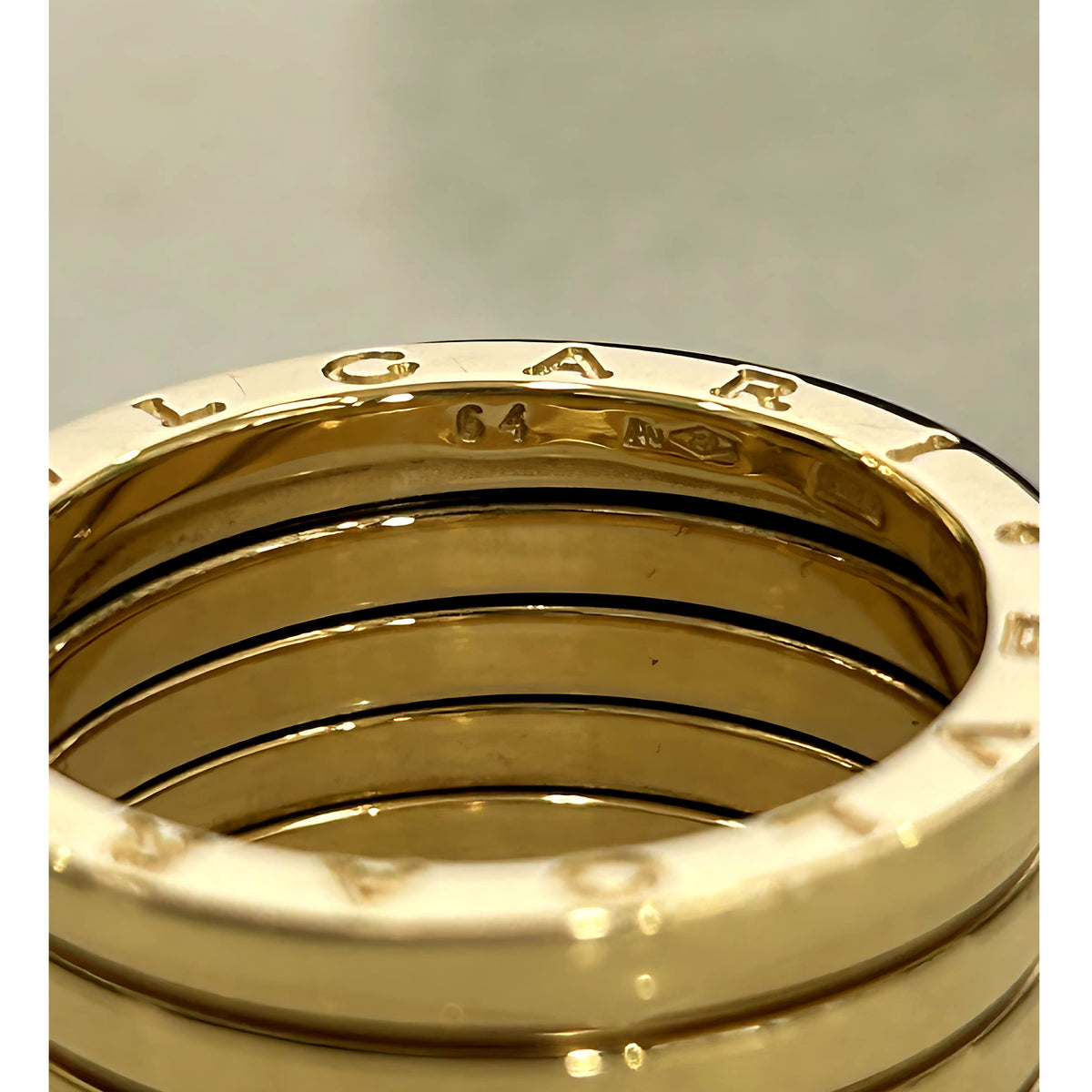 BVLGARI - 18K Yellow Gold B.Zero1, 5-Band Ring