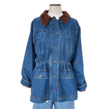 SEZANE - Edgard Denim Blue Coat AUS 12-14