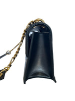 BALMAIN X CARA - Black Leather Quilted Bbag 21