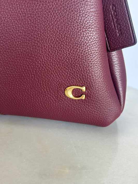 COACH - Lana 23 Shoulder Bag - Burgundy Merlot