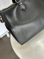 LOUIS VUITTON - SPEEDY 30 Black Epi Leather Bag