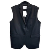 ANINE BING - Tay Black Wool Vest Sz M