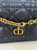 DIOR - Caro Pouch Chain Bag - Black Cannage Leather