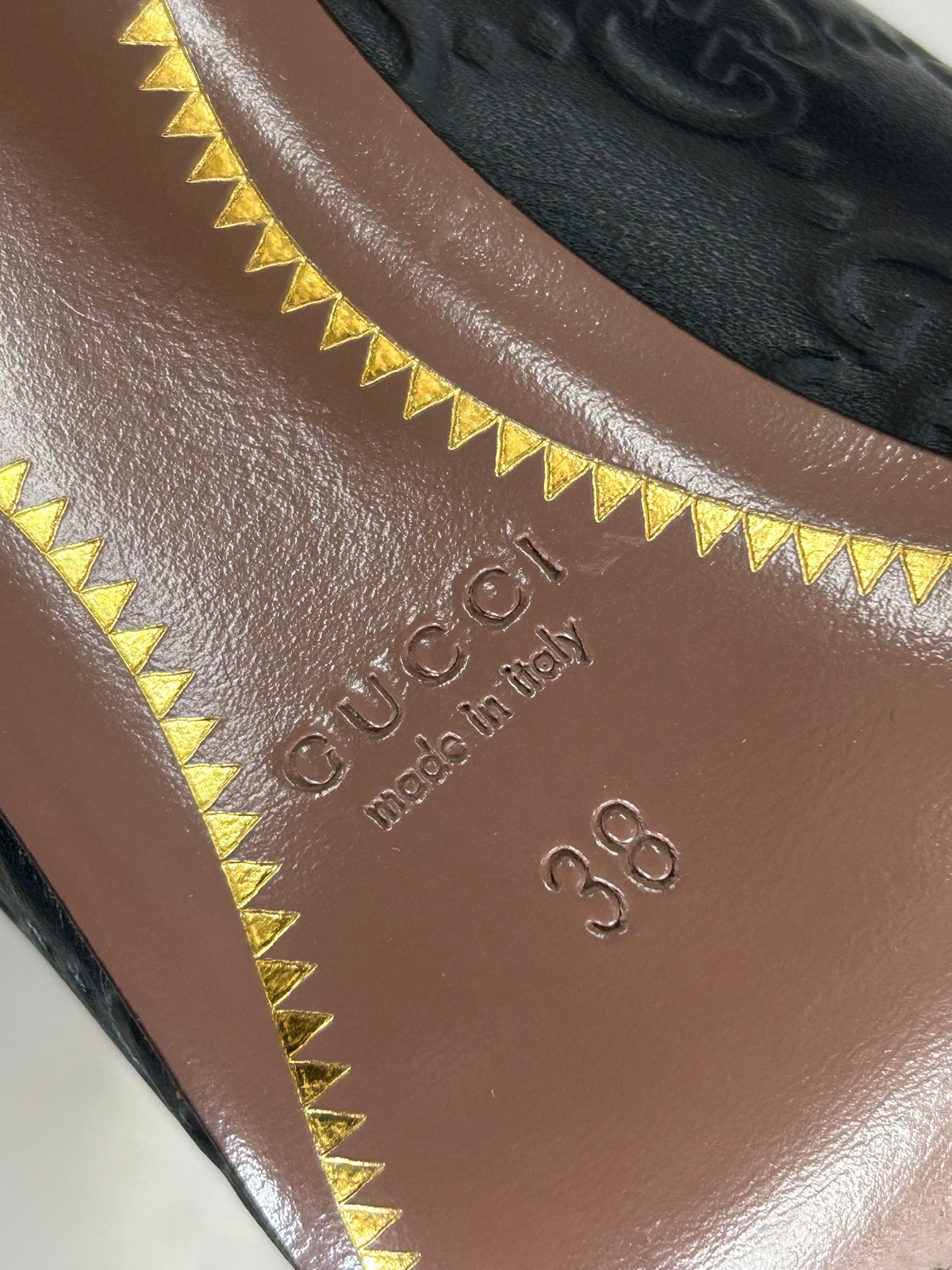 GUCCI - Black Guccisimma Horsebit Heels Sz 38
