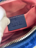 GUCCI - Blue Velvet GG Marmont Belt Bag