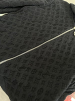 LOUIS VUITTON - Black Monogram Hooded Jacket Sz S