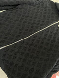 LOUIS VUITTON - Black Monogram Hooded Jacket Sz S