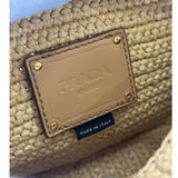 PRADA - Raffia Crochet Shoulder Bag