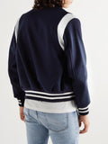 GOLDEN BEAR - Hayes Leather-Panelled Wool-Blend Bomber Jacket