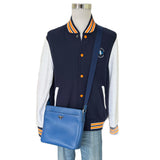PRADA - Cobalt Blue Saffiano Leather Messenger Bag