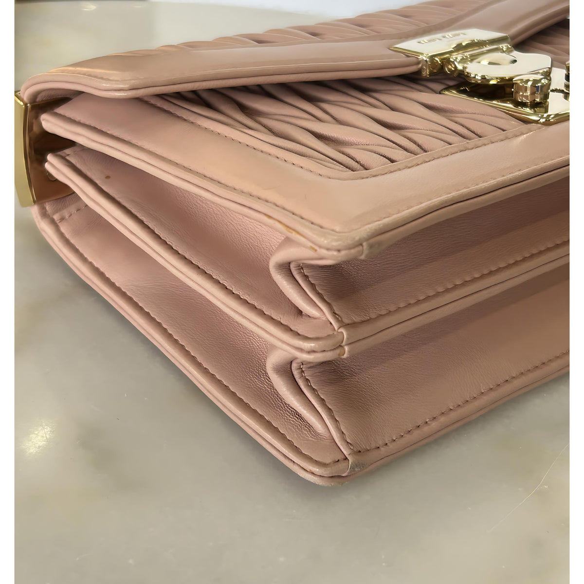 MIU MIU - Confidential Orchid Pink Matelassé Shoulder Bag