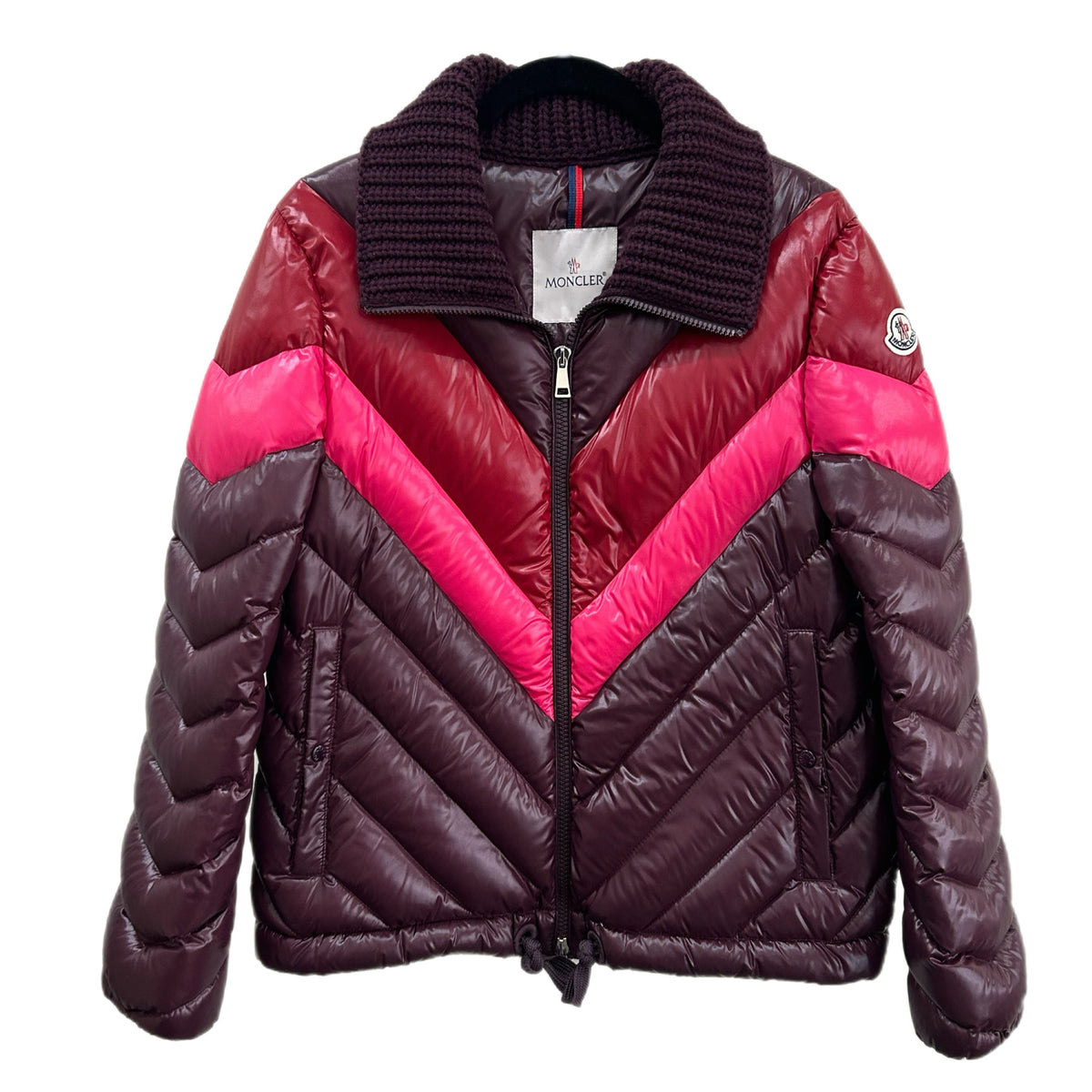 MONCLER - Albatros Chevron Down Jacket Sz 1