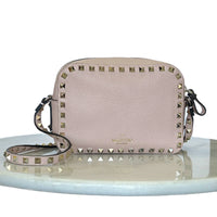 VALENTINO - Pink Rockstud Camera Bag