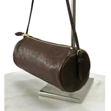 MIU MIU - Nappa Brown Leather Pouch Bag