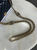 CHANEL - Wallet on Chain Bag in Black Lamb Leather