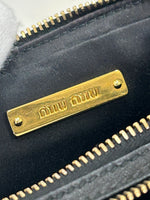 MIU MIU - Black Matelassé Crossbody Bag