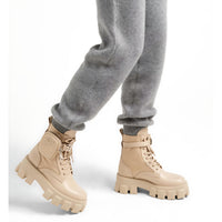 PRADA - Monolith Leather and Re-Nylon Boots with Pouch - EU 37.5