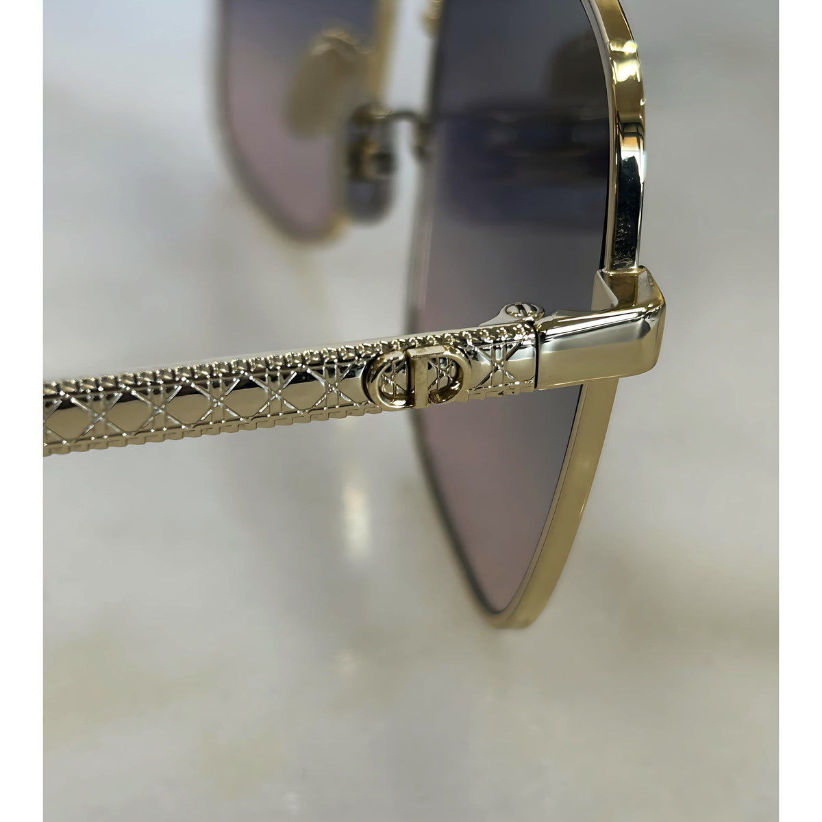 DIOR - DiorCannage S1U Gold Square Sunglasses