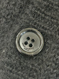 SAINT LAURENT - Black & White Mohair Blend Cardigan Sz L