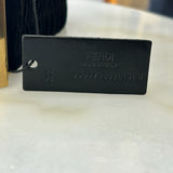 FENDI - Gold FF Buckle - Black Velvet Waist Belt