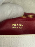 PRADA - White Saffiano Chain Bag