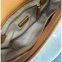 TORY BURCH - Kira Diamond Quilt Small Tan Shoulder Bag