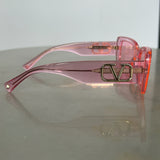 VALENTINO - VA4108 Pink Rectangle Sunglasses