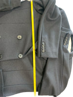 RIKA STUDIOS - Black Felt Wool Blazer Sz L