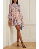 ZIMMERMANN - Kaleidoscope Buttoned Mini Dress Sz 3