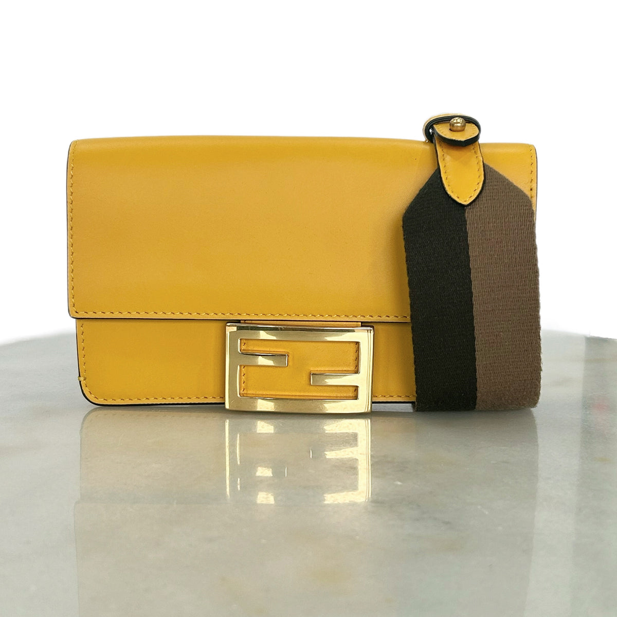 FENDI - Smooth Leather Baguette Mini Bag