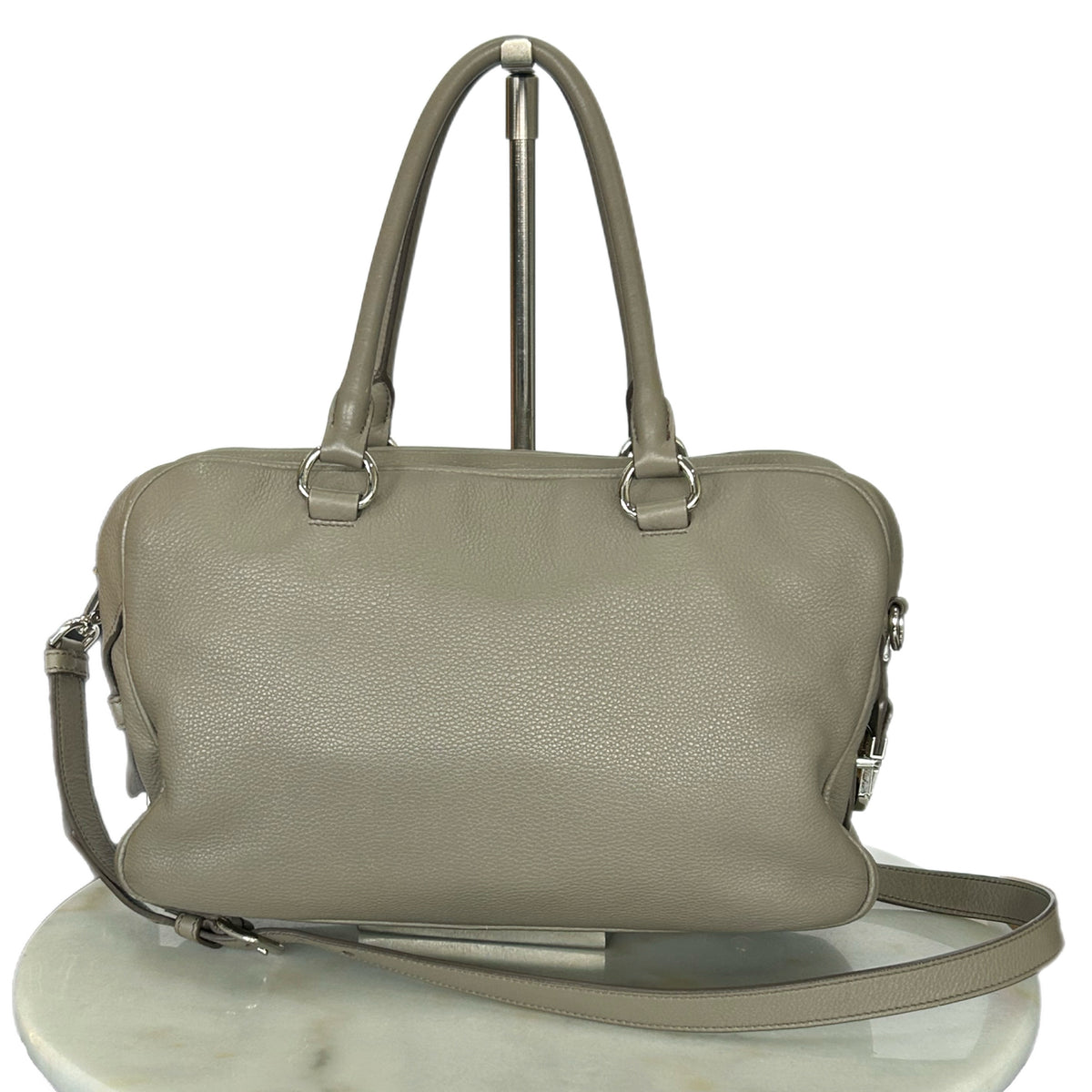 PRADA - Vitello Daino Bauletto Bag