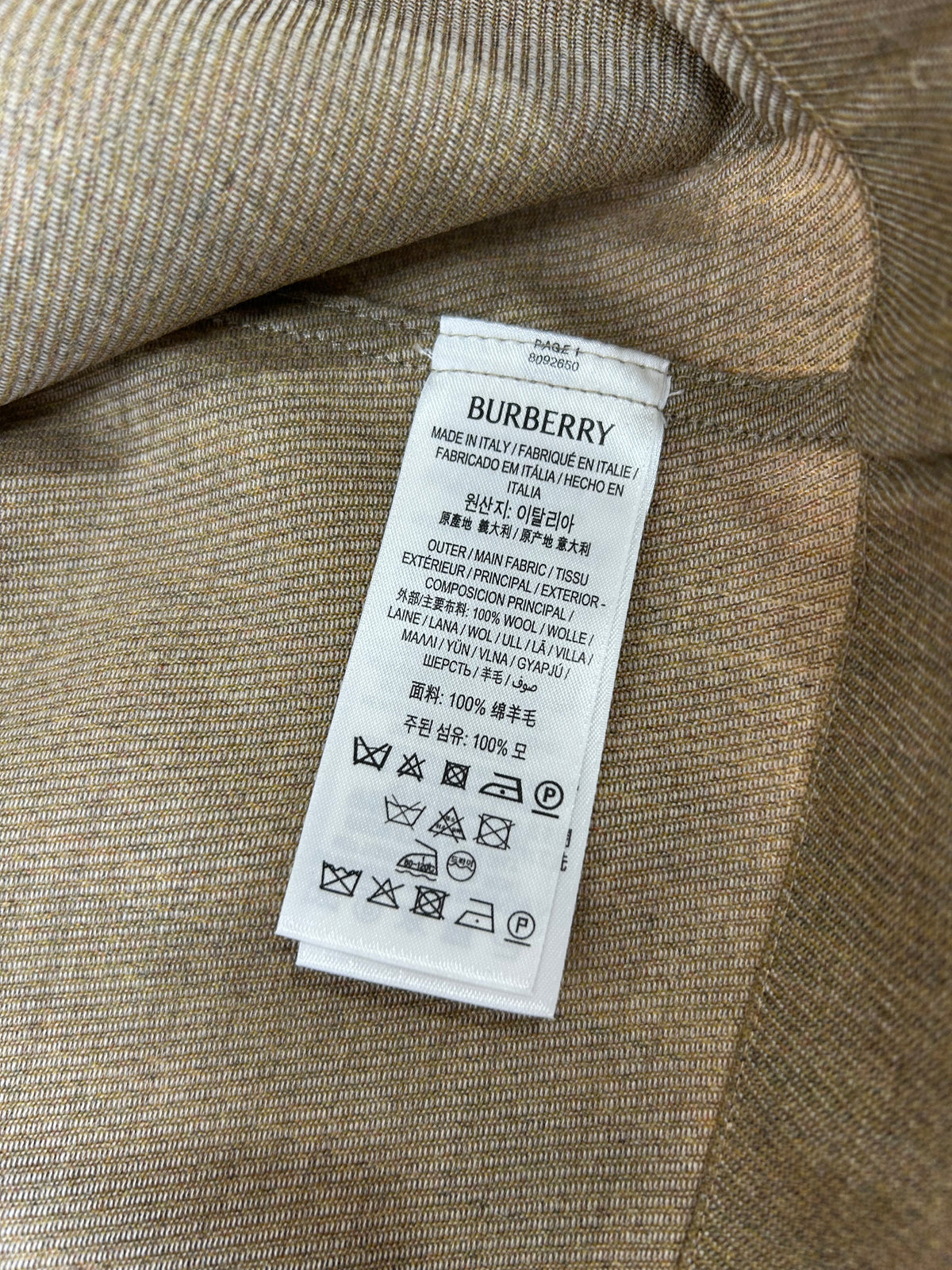 BURBERRY - Safari Wool Shirt Jacket Sz IT 44