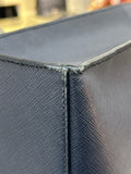 PRADA - Navy Saffiano Leather Tote Bag & Strap