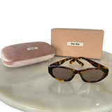 MIU MIU - SMU A03F Havana Sunglasses