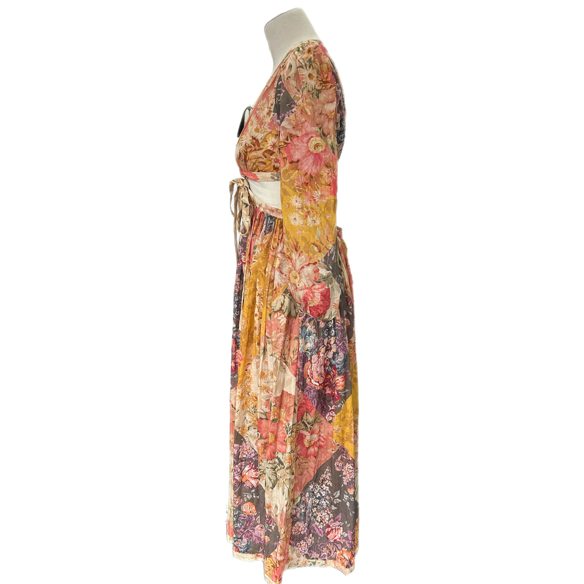 ZIMMERMANN - Pattie Patchwork Floral Dress Sz 1