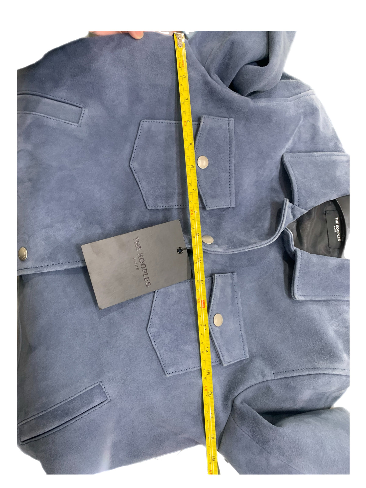 THE KOOPLES Paris - Blue Suede Jacket - Sz 1
