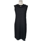 DOLCE & GABBANA - Raschel Black Tweed Dress Sz 42
