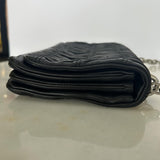 PRADA - Two-Way Leather Gaufre Black Bag