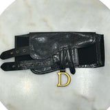 DIOR - Leather Saddle Belt Bag