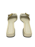 JIMMY CHOO - Hawke Mule Flats in Latte/Gold Sz 40 EU