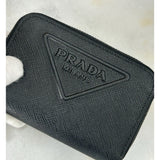 PRADA - Saffiano Embossed Logo Zip Wallet