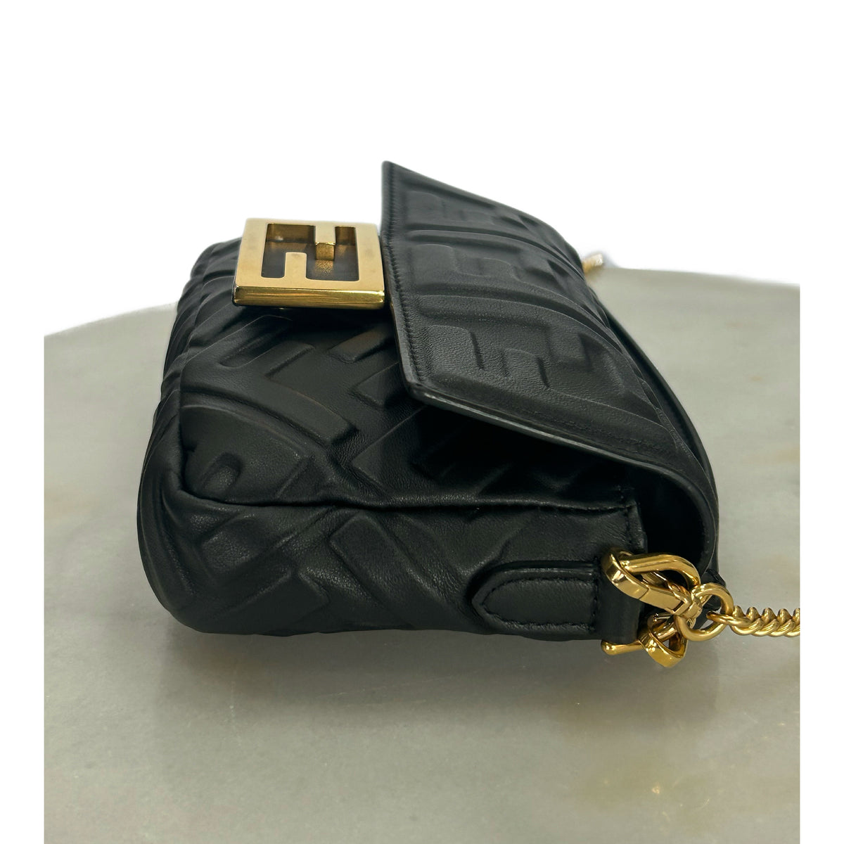 FENDI - Mini Baguette Black Bag