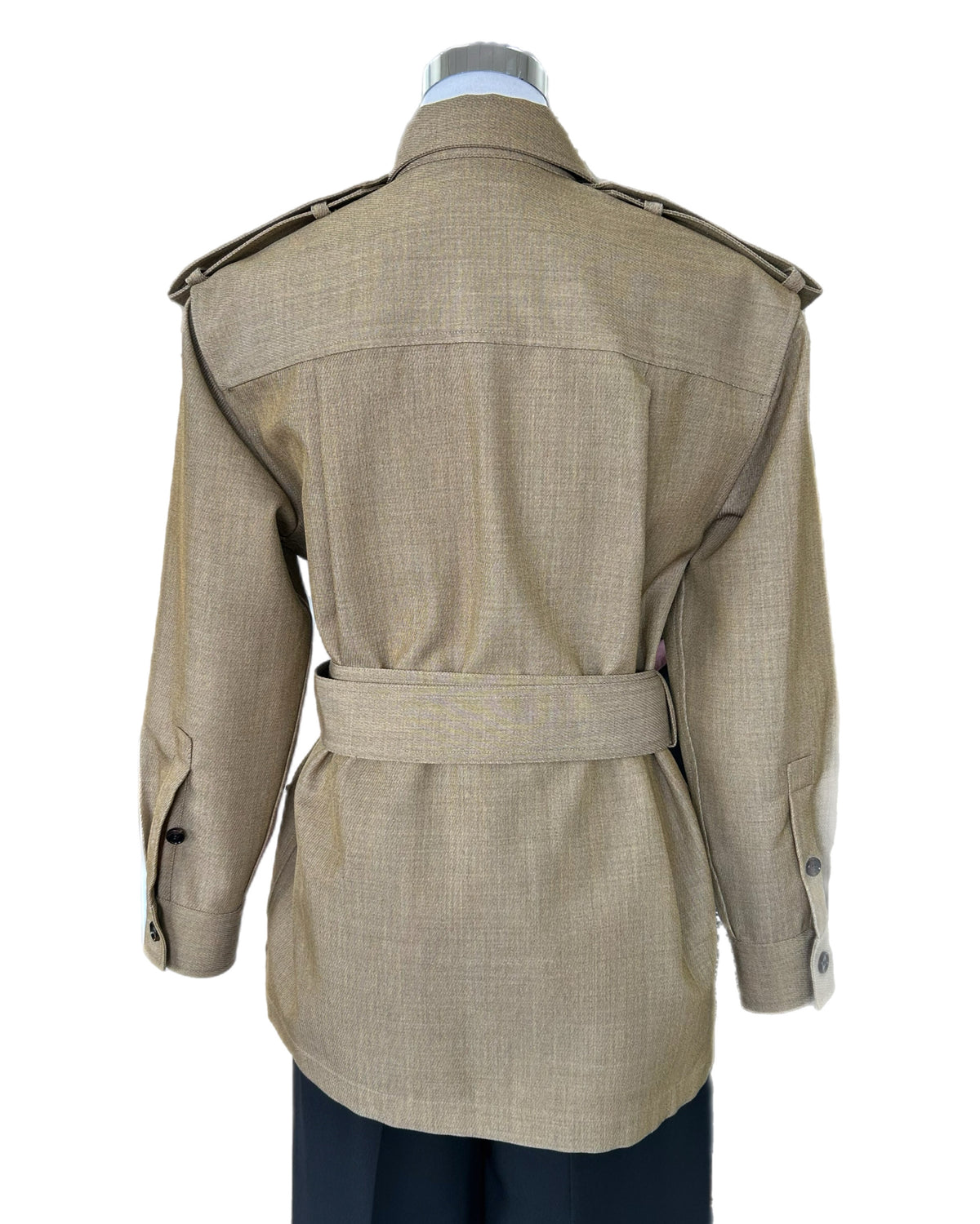 BURBERRY - Safari Wool Shirt Jacket Sz IT 44
