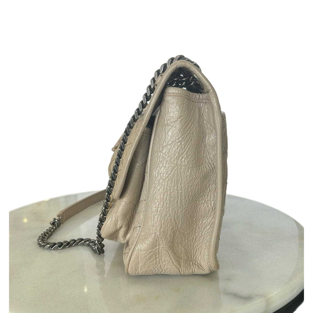 SAINT LAURENT - Niki Bag in Beige Leather (Medium)