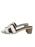 HERMÈS - Oasis Sandal in Blanc Sz 38.5